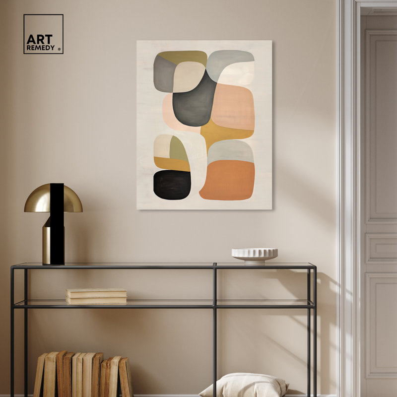 Soft Spot Boho Neutral Abstract Wall Art by Art Remedy, 31" H x 25" W, Wrapped Canvas