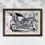 Crâne de chèvre, bouteille et chandelle, 1952 - Pablo Picasso - Reproduction encadrée sur mesure-970382856-970382861-970382908