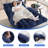 Oversized Soft  Chenille Swivel Rocker Recliner Chair For Living Room-1189123387-1189623134