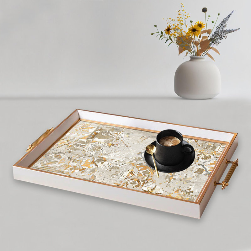 Elegant Glass Tray, 19.7 x 11.4 x 1.4 inches | 100% Durable Glass Construction | Easy to Clean with Damp Cloth | Ideal for Serving, Decorative Display, and Organizing | Stylish Addition to Home Décor