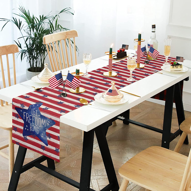 Chemin de table d'extérieur 4Th Of juillet Decorations