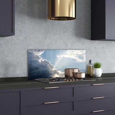 Ludford 50cm W x 100cm L Glass Peel and Stick Panel