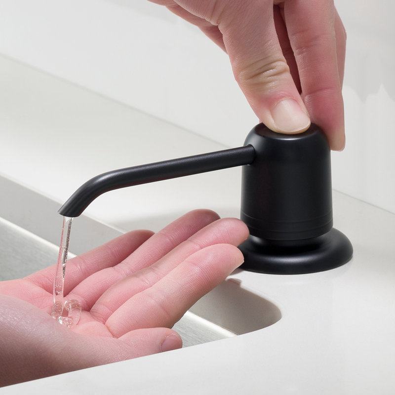 Distributeur de savon, Noir mat