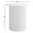 Tannen 24" Round Mid-Century Modern Fluted Pedestal Base End Table-114220891