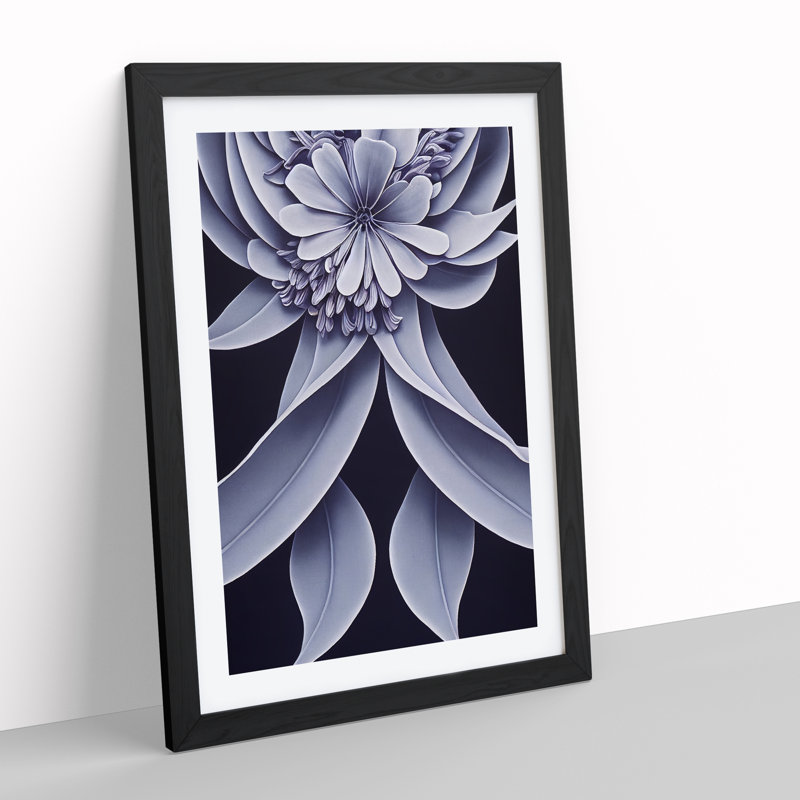 The Dignified Flower - Framed Print, Black Framed, 46cm H x 34cm W x 2cm D