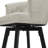 26"Swivel Upholstered Counter Stool With Metal Frame-513637442