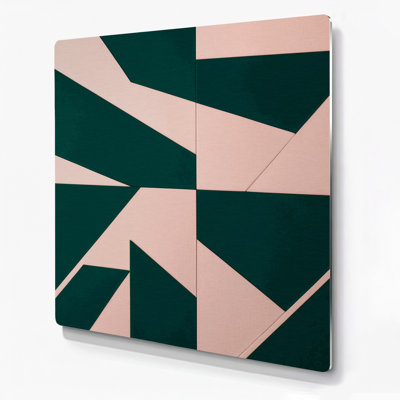 Minimalisme 97, art mural vert en métal