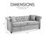Newhaven 3 Seater Velvet Sofa
