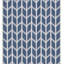 Chaise parsons Harpa rembourrée en bleu