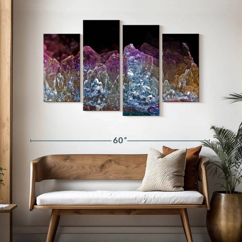 Amethyst Crystals, H 32 po x l 52 po