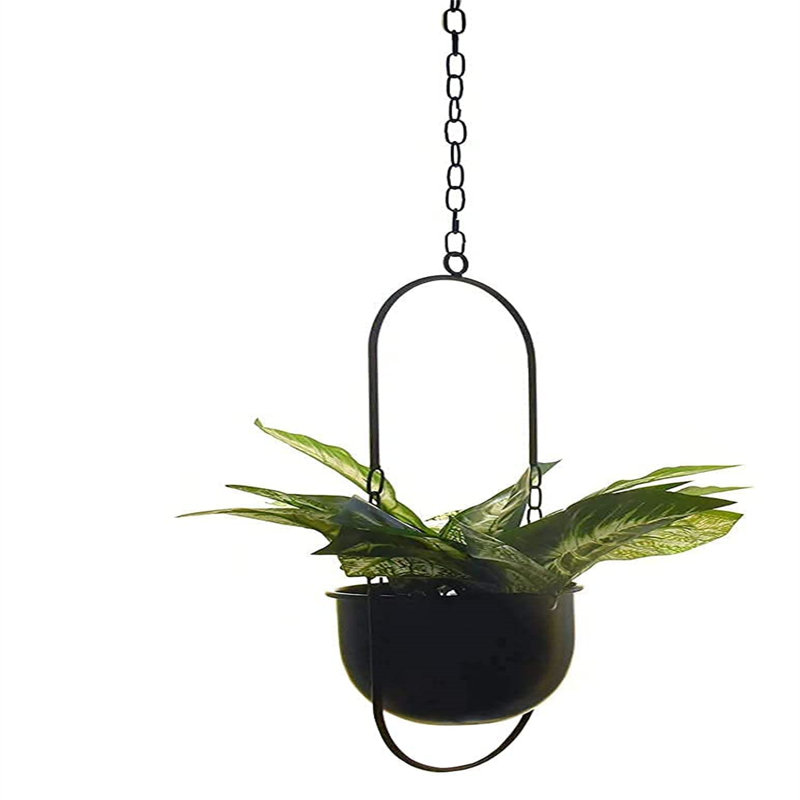 Ahziyah Metal Hanging Planter