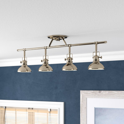 Roupen 4 -Light Fixed Track Track Kit with Dimmable and Adjustable Head