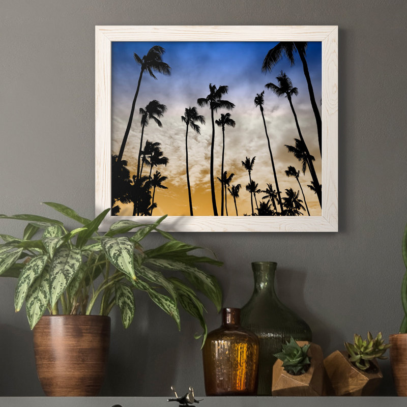 Evenings Edge - Reproduction de photo sur papier encadrée, H 24 po x l 18 po x P 1,5 po, Blanc