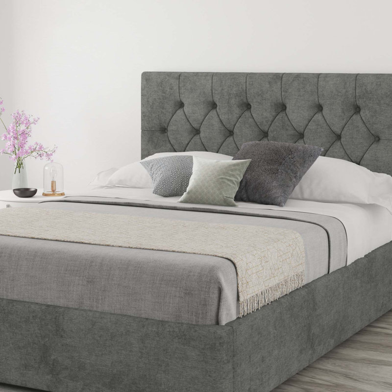 Talcott Upholstered Headboard, Kingsize (5'), Linen Granite