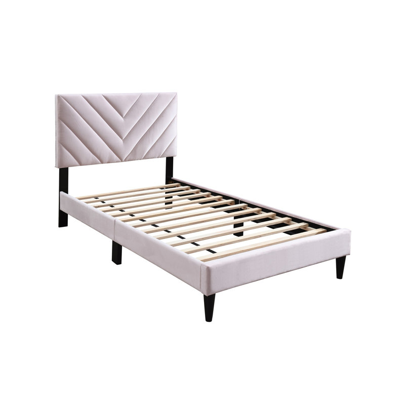 Tête de lit réglable 1pc, Lit double, Rose clair
