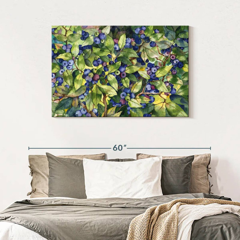 Yarlin Forest Blueberries, 30" H x 45" W