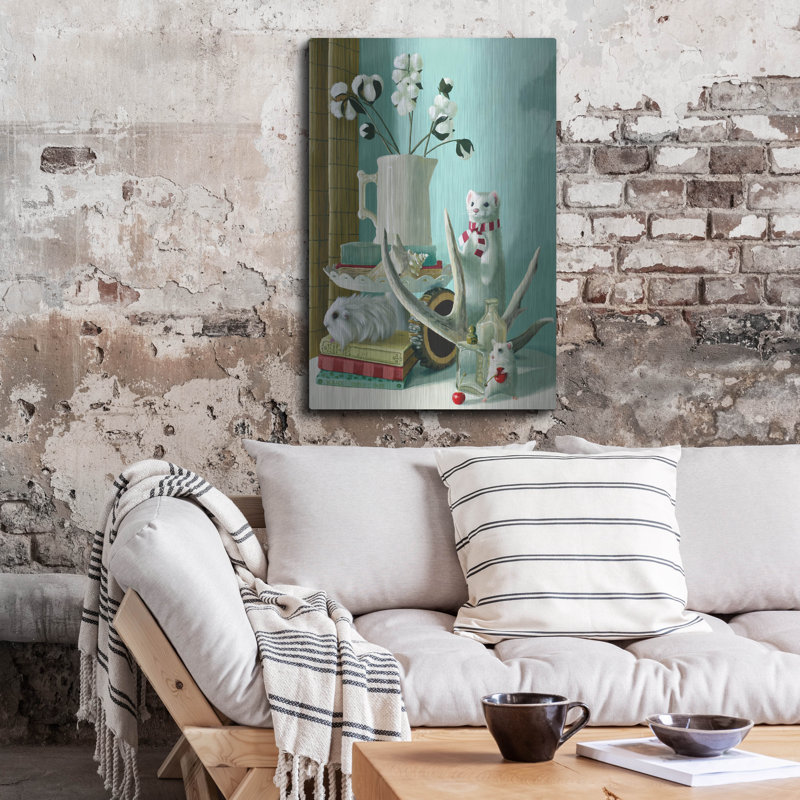 «Winter Night» par Heather Gauthier, art mural en métal, H 36 po x l 24 po