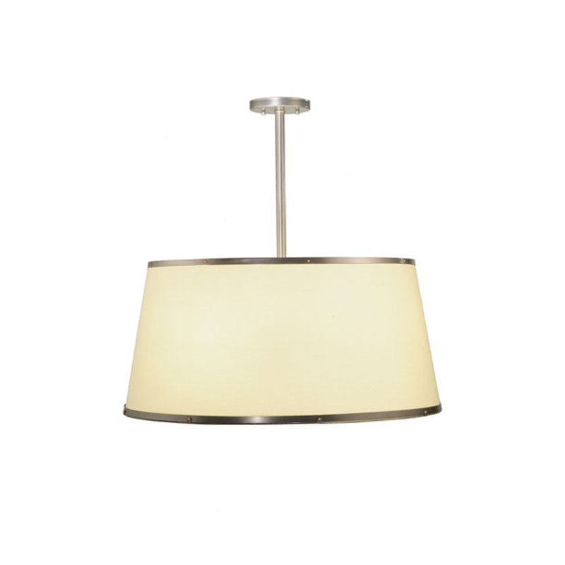 Zarielle 3 - Light Brushed Nickel Drum Pendant