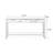 Black Solid + Manufactured Wood Rectangular Console Table-1693296792-1693296793