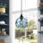 Yerby 1 - Light Blue/Black Pendant