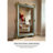 American Vintage Carved Frame Explosion-Proof Full-Length Mirror-1670823124