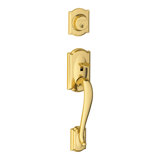 Camelot Handleset With Single Cylinder Deadbolt And Flair Lever