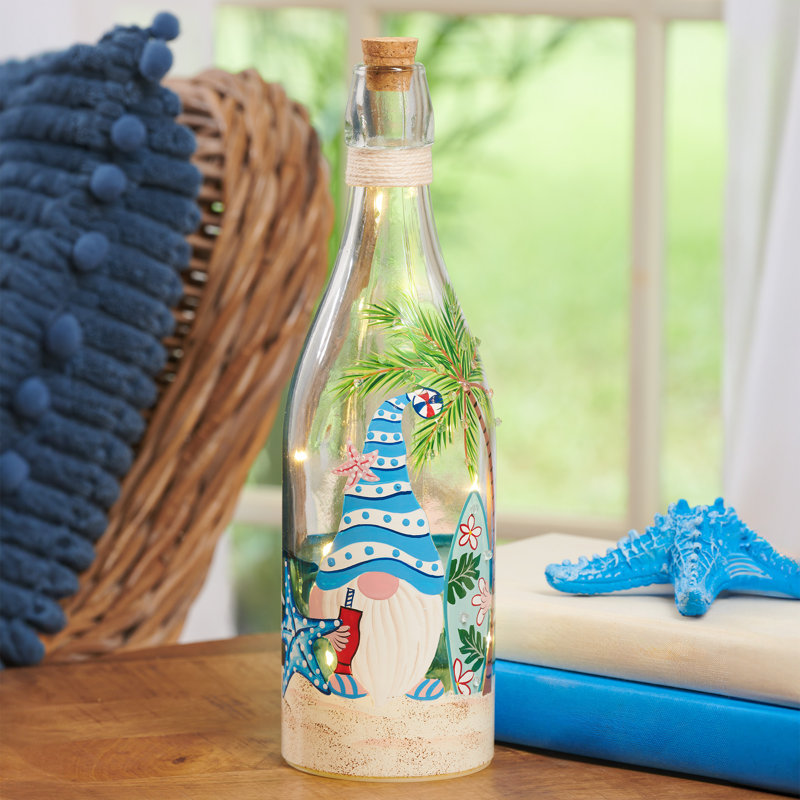 11.8"H Surfer Dude Bottle Lighting