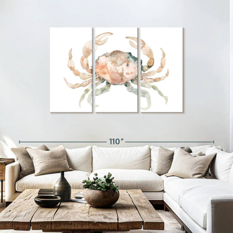 Crabe blanc Brampt, H 48 po x l 74 po