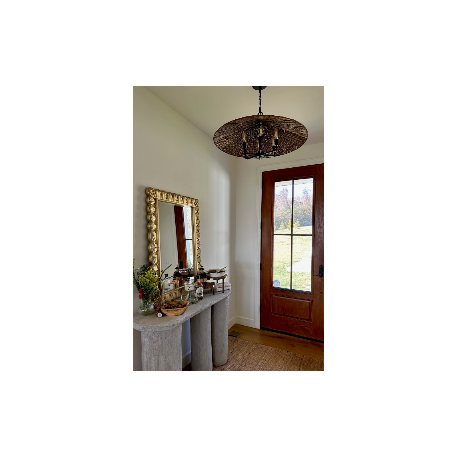 Scalloped Wall Mirror