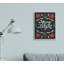 «Merry and Bright Festive Christmas Text Poinsettia» par Amanda Houston - impression d'art graphique-51171038-51171041