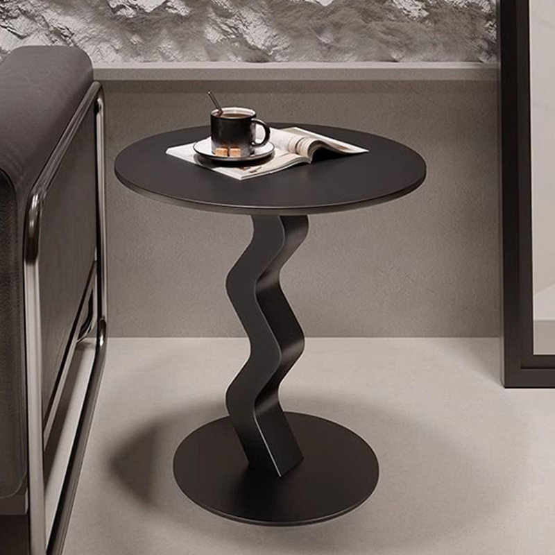 Table de bout Modern, Noir, H 20,47 po x l 19,69 po x P 19,69 po