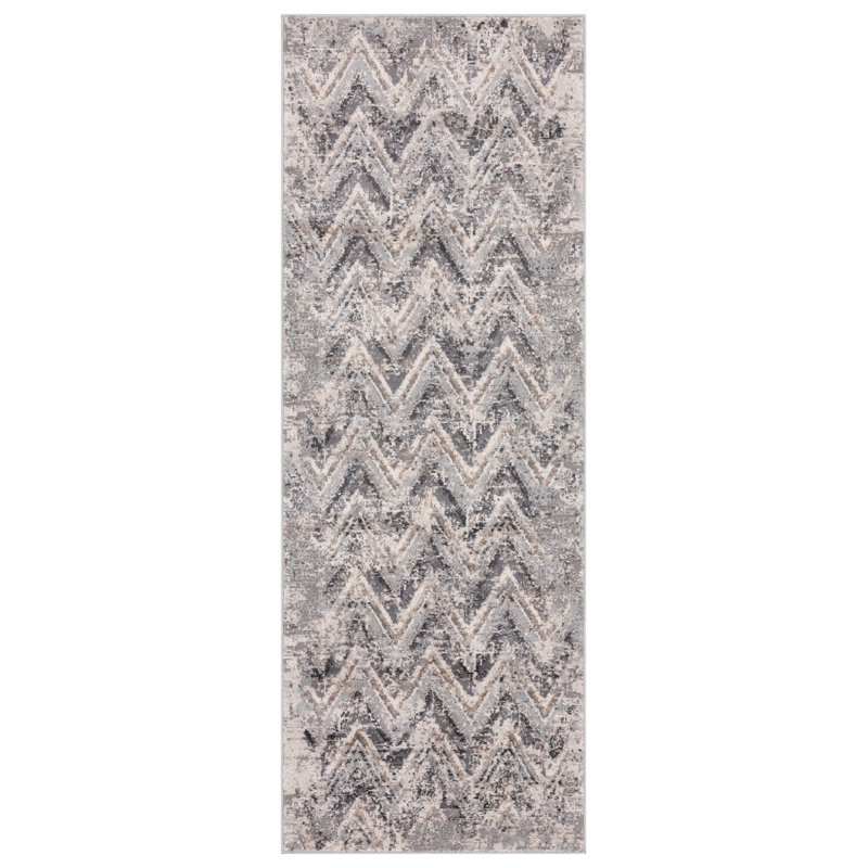 United Weavers Fachini Gemology Onyx Runner Rug 2'7" x 7'4", Runner 2'7" x 7'4", Gray