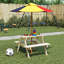 Kids Solid Wood Rectangular Outdoor Table Or Chair and Chair Set-102304461