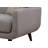 Three-Seater Sofa Polyester Blend Fabric With Quilted Structure
