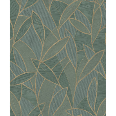Carved Leaf Wallpaper Sample