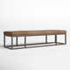 Roux Genuine Leather Bench