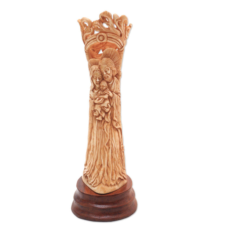 Birth Of Jesus Bone Nativity Sculpture