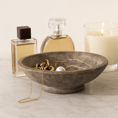 Versatile Handcrafted Decorative Bowl - Accent Bowl For Home Decor Perfect For Table Arrangement Or Everyday Styling - 12", Brown
