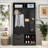 4-in-1 Hall Tree with 6 Hooks, Storage Compartment, and Shoe Bench