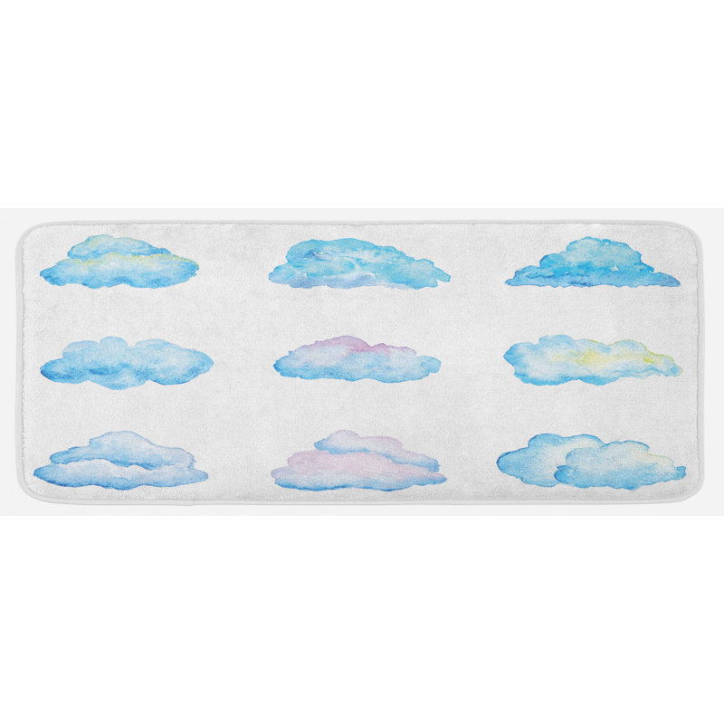 Tapis de cuisine clouds