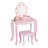 Kids Vanity with Stool and LED Mirror-114466681
