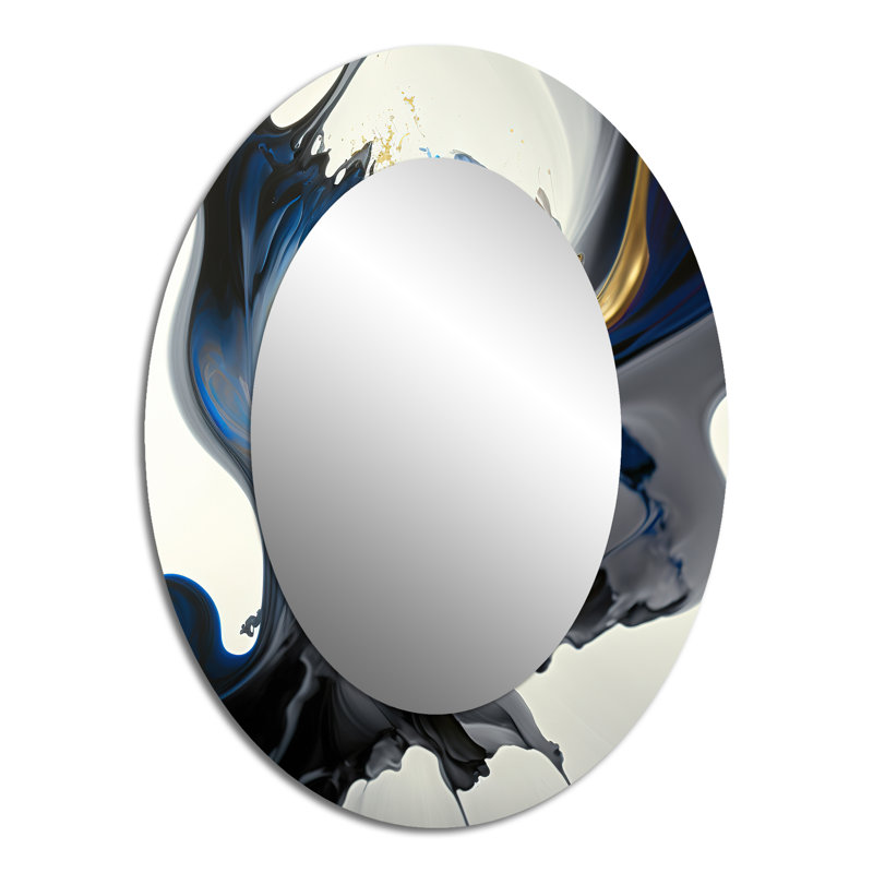 Miroir mural bleu vif, 40 po x 30 po