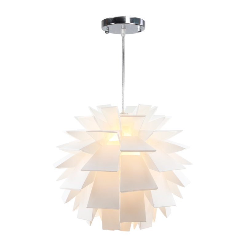 Nashua 1 - Light White Geometric Pendant