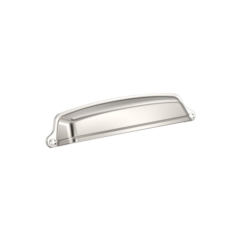 Poignée coquille 5 1/16 po Stature, Nickel poli