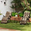 Outsunny Sun Lounger Cushions Only Set of 2, 190 x 56 x 10 cm-1812637616