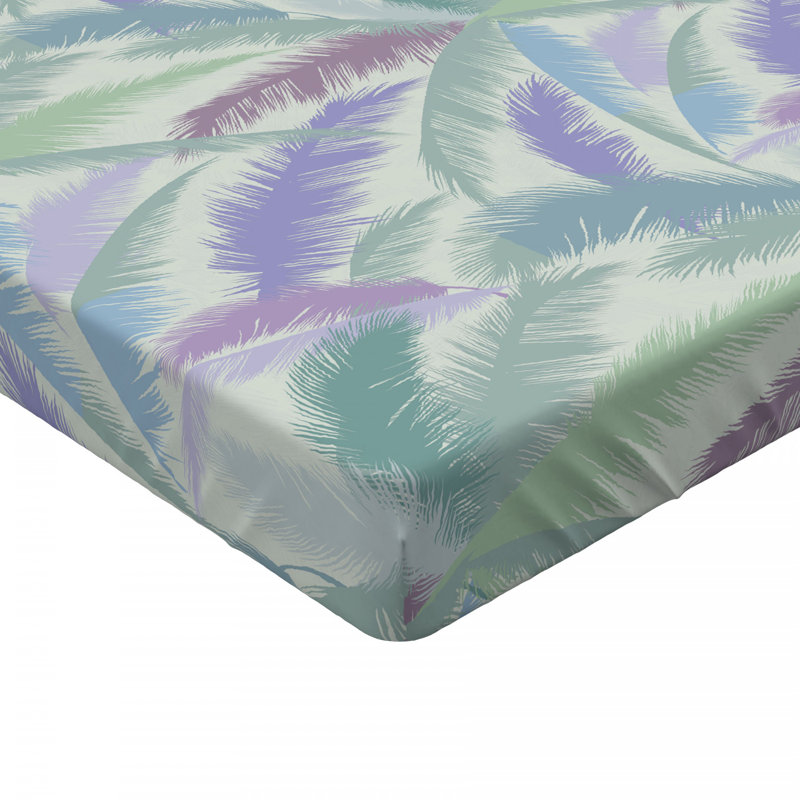 Microfiber Floral Fitted Sheet, Full Fitted Sheet