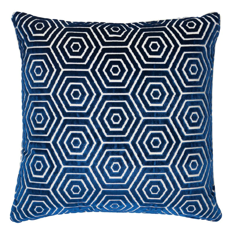 Schumacher x Mary McDonald Bees Knees Cut Velvet Pillow