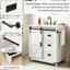Meuble-lavabo de porte de grange 30 po avec lavabo en céramique-129382191