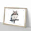 Perched Owl by Katsushika Hokusai - Picture Frame Painting Print-55582969-55582970