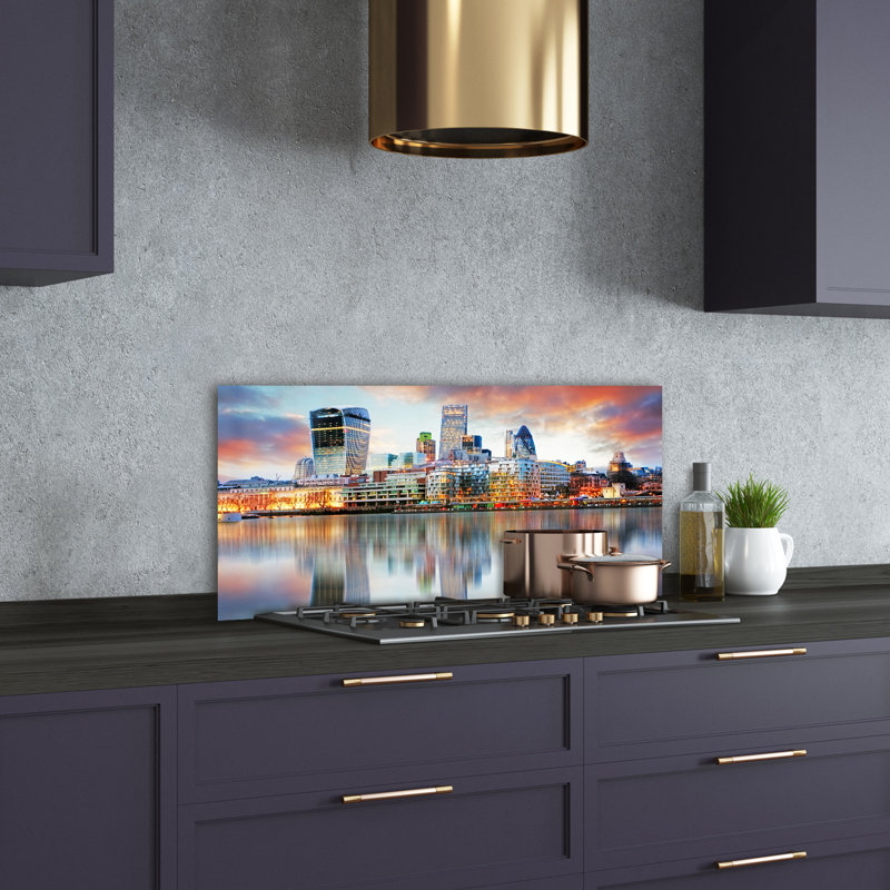50cm W x 100cm L Glass Peel and Stick Panel